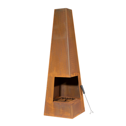 [DG106] Sealey Dellonda Chiminea, Wood Burner, Heater for Outdoors W45cm x H150cm, Corten Steel