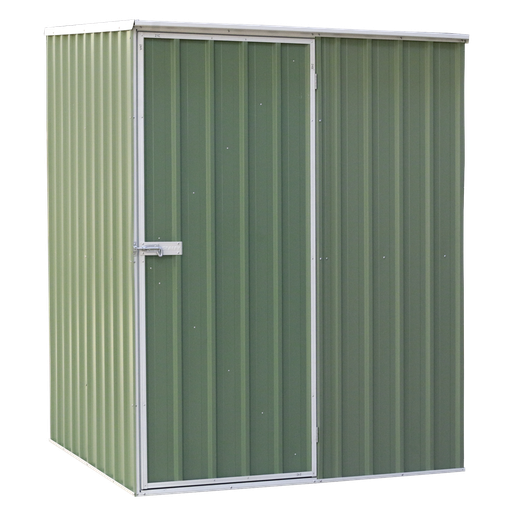 [DG114] Dellonda Galvanized Steel Storage Shed with Pent Style Roof 151 x 151 x 200cm - Green