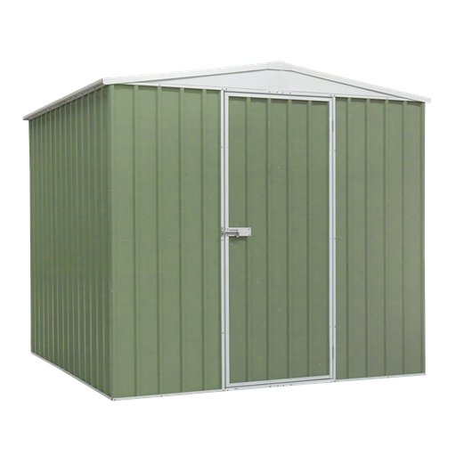 [DG115] Dellonda Galvanized Steel Storage Shed with Apex Style Roof 230 x 230 x 220cm - Green