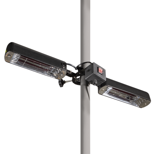 [DG176] Sealey Dellonda Folding Parasol/Gazebo/Patio Outdoor Infrared Heater, Two Panels, Extra Long 5M Cable, 1600W