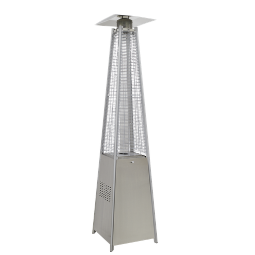 [DG99] Sealey Dellonda 13kW Pyramid Gas Patio Heater 13kW Commercial/Garden Use - Stainless Steel