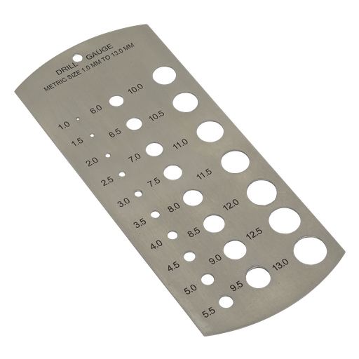[DGM1] Sealey Metric Drill Gauge 1-13mm