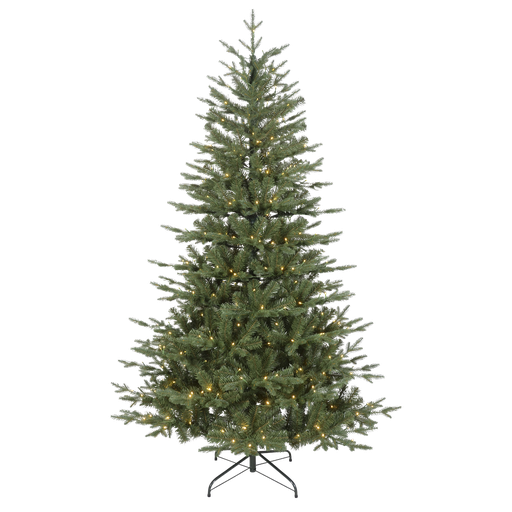 [DH80] Dellonda Pre-Lit Hinged Christmas Tree with 190 Warm White LED Lights 5ft(150cm)