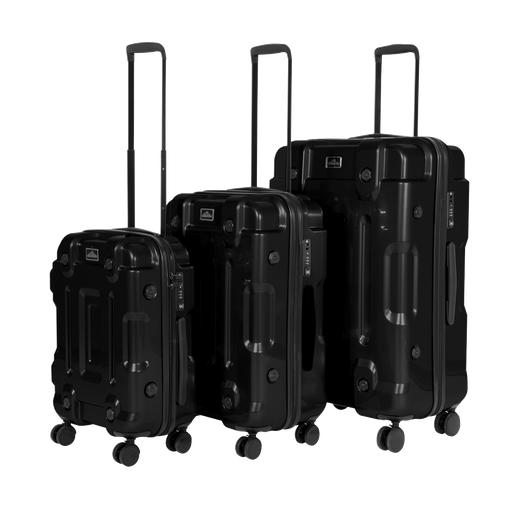 [DL10] Sealey Dellonda Lightweight ABS Luggage Set 3pc - Black