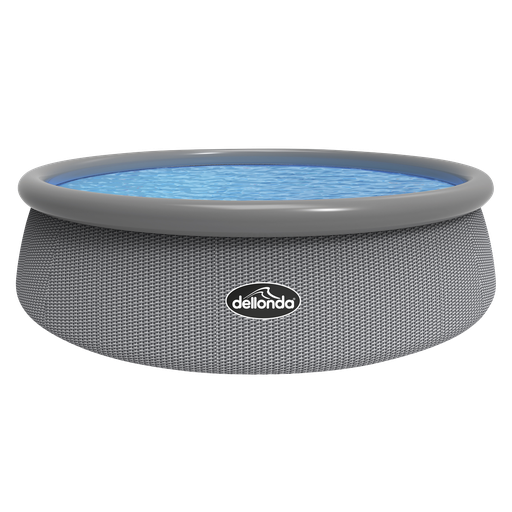 [DL18] Dellonda Paddling/Swimming Pool & Pump 15ft - Gray Rattan Effect