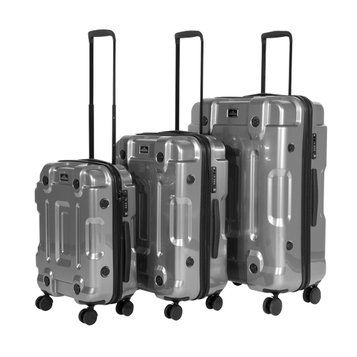 [DL9] Dellonda Lightweight ABS Luggage Set 3pc - Silver