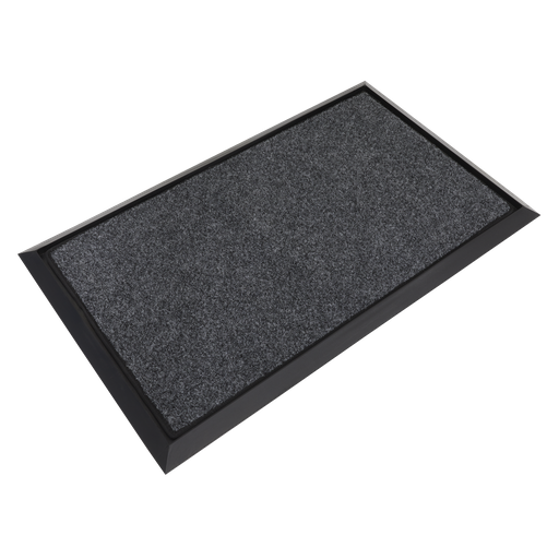 [DRM01] Sealey Rubber Disinfection Mat with Removable Polyester Carpet 450 x 750mm