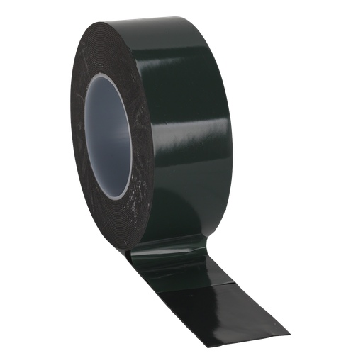 [DSTG5010] Sealey Double-Sided Adhesive Foam Tape 50mm x 10m - Green Backing
