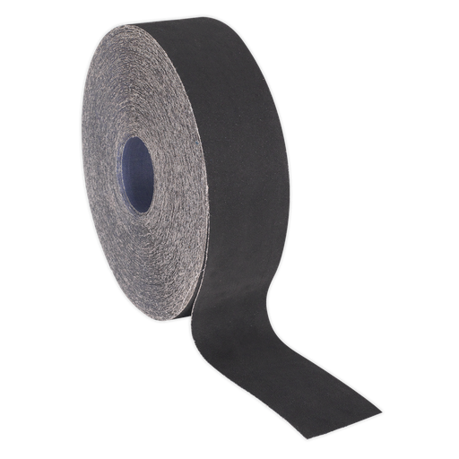 [ER505080] Sealey Emery Roll 80Grit 50mm x 50m - Blue Twill