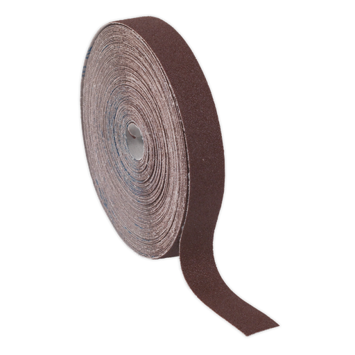 [ERB2550120] Sealey Emery Roll 120Grit 25mm x 50m - Brown