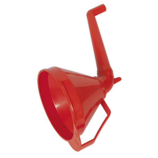 [F16] Sealey Fixed Offset Spout Funnel with Filter 160mm - Medium
