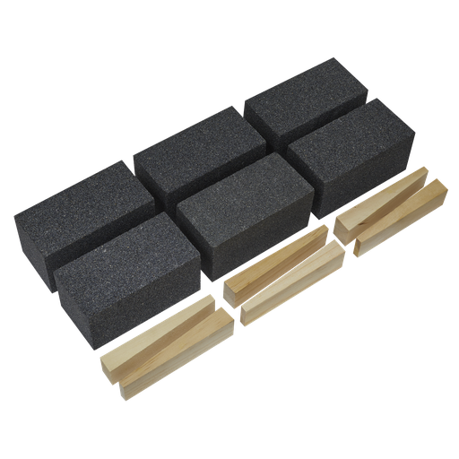 [FGB36] Sealey Worksafe® 50 x 50 x 100mm Floor Grinding Block 36Grit - Pack of 6