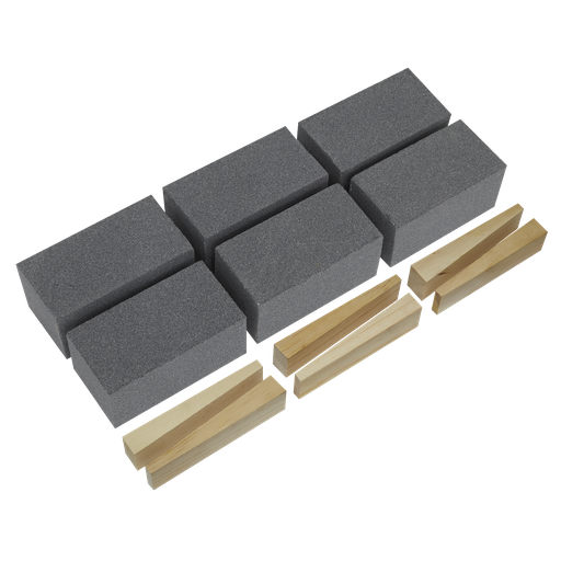 [FGB60] Sealey Worksafe® 50 x 50 x 100mm Floor Grinding Block 60Grit - Pack of 6