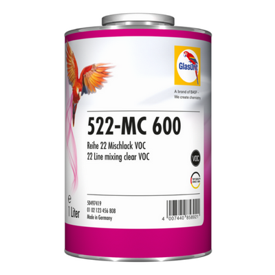 [GLA.50497420] 1ltr Glasurit 522-MC 600 Mixing Clear VOC (Each)