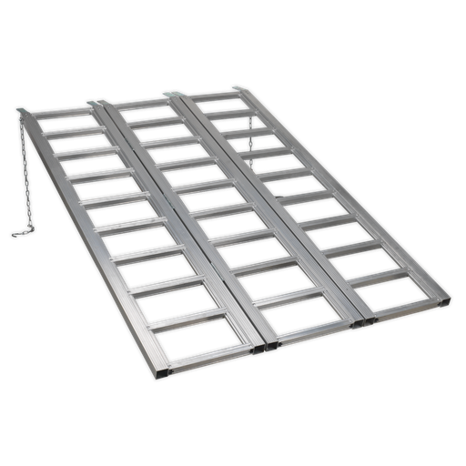 [FLR680T] Sealey Motorcycle/Trike/ATV & Mini Tractor Ramp Wide Tri-Fold 680kg Capacity
