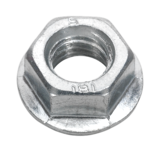 [FN12] Sealey Zinc Plated Serrated Flange Nut M12 - Pack of 50