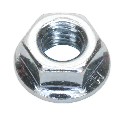 [FN8] Sealey Zinc Plated Serrated Flange Nut M8 - Pack of 100