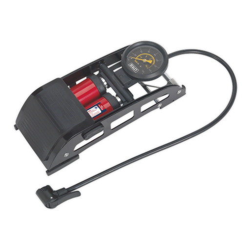 [FP6] Sealey Twin Barrel Foot Pump