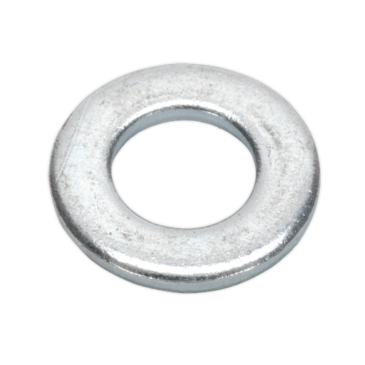 [FWA1021] Sealey Zinc Plated Form A Flat Washer M10 x 21mm, DIN 125 - Pack of 100