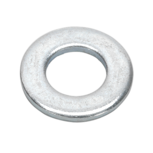 [FWA817] Sealey Zinc Plated Form A Flat Washer M8 x 17mm, DIN 125 - Pack of 100