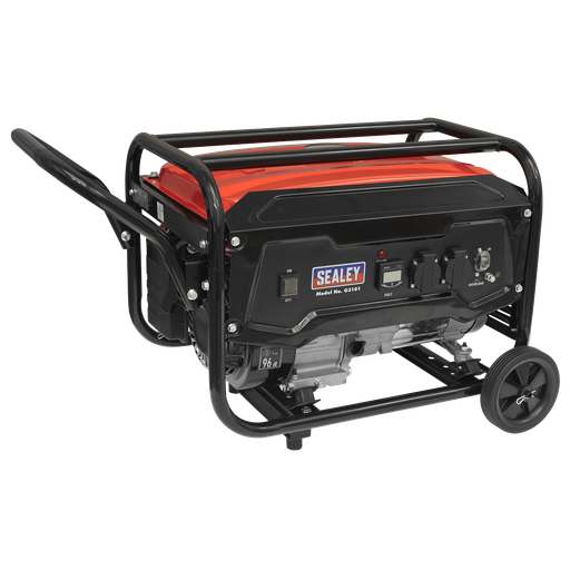 [G3101] Sealey 3100W Generator 7hp 4-Stroke Engine 230V