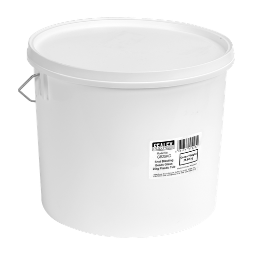 [GB25KG] Sealey Shot Blasting Glass Beads Tub 25kg