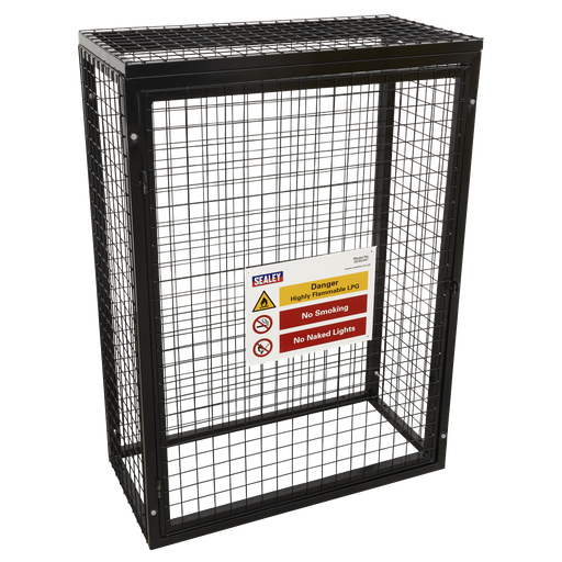 [GCSC247] Sealey Gas Cylinder Safety Cage - 2 x 47kg