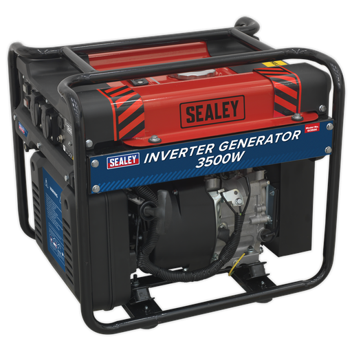[GI3500] Sealey 3500W Inverter Generator 4-Stroke Engine 230V
