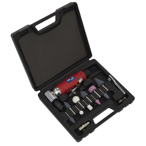 [GSA675] Sealey Generation 90° Angle Air Die Grinder Kit 15pc