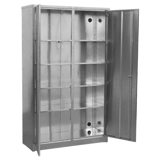 [GSC110385] Sealey 4-Shelf Galvanized Steel Floor Cabinet - Extra-Wide