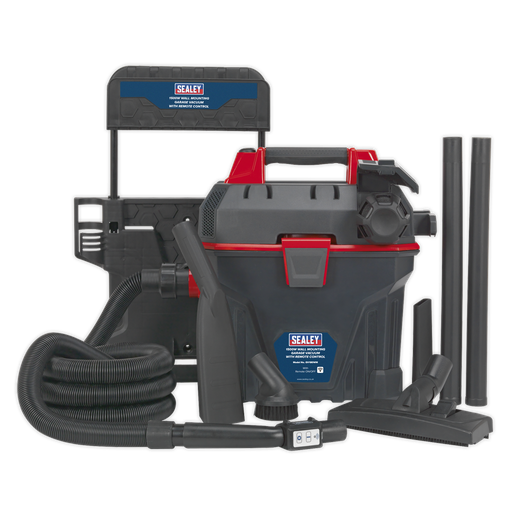 [GV180WM] Sealey Garage Vacuum with Remote Control 1500W - Wall Mounting
