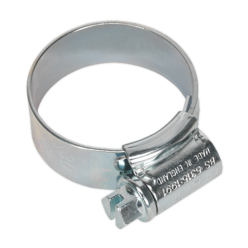 [HCJ1A] Sealey HI-GRIP® Zinc Plated Hose Clip 22-30mm - Pack of 20