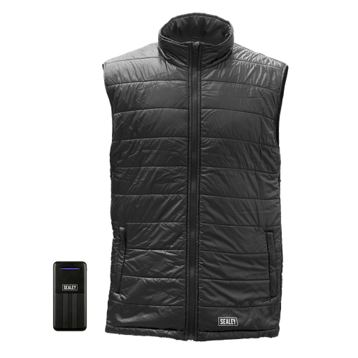 [HG01KIT] Sealey 5V Heated Puffy Gilet with Power Bank 10Ah - 44" to 52" Chest