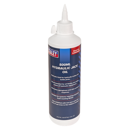 [HJO500MLS] Sealey Hydraulic Jack Oil 500ml