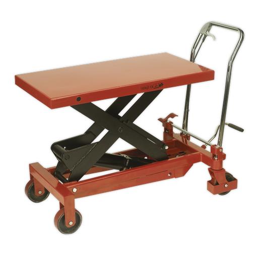 [HPT1000] Sealey Hydraulic Scissor Lift Platform Table 1000kg Capacity
