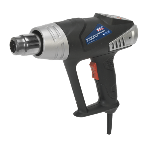 [HS104K] Sealey 2000W Deluxe Heat Gun Kit with LCD Display 80-600°C