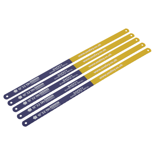 [HSB0532] Sealey HSS Bi-Metal Hacksaw Blade 32tpi 300mm - Pack of 5