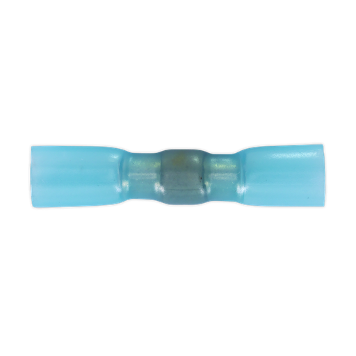 [HSSB25B] Sealey Heat Shrink Butt Connector with Crimp & Solder, Blue - Pack of 25