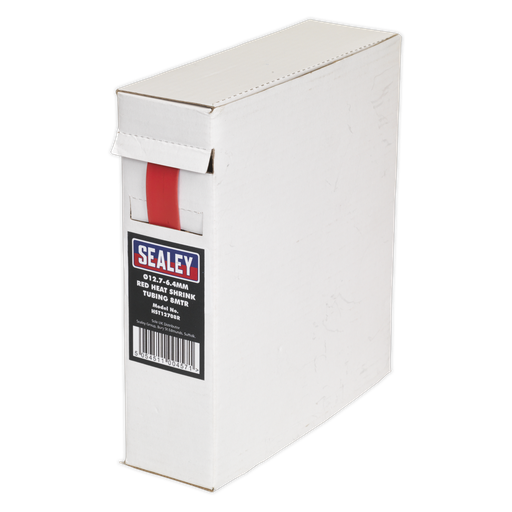 [HST12708R] Sealey Heat Shrink Tubing 12.7-6.4mm 8m - Red