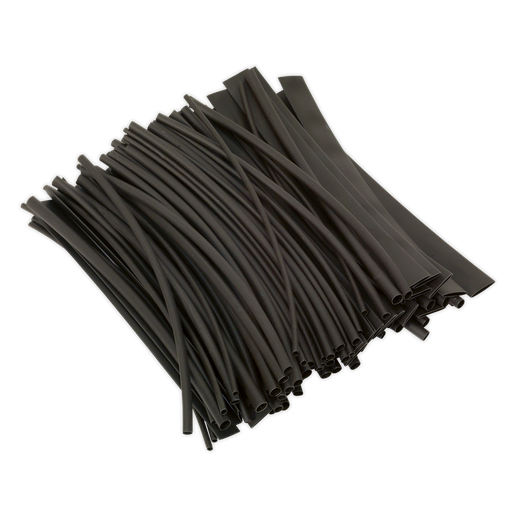 [HST200B] Sealey Heat Shrink Tubing 200mm 100pc - Black