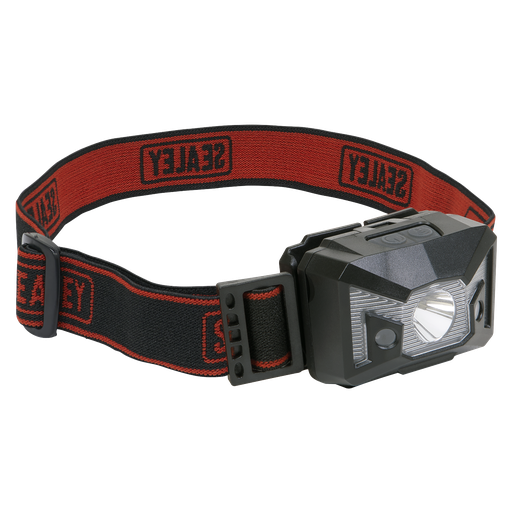 [HT03LED] Sealey Head Torch with Auto-Sensor 3W SMD & 2 Red LED