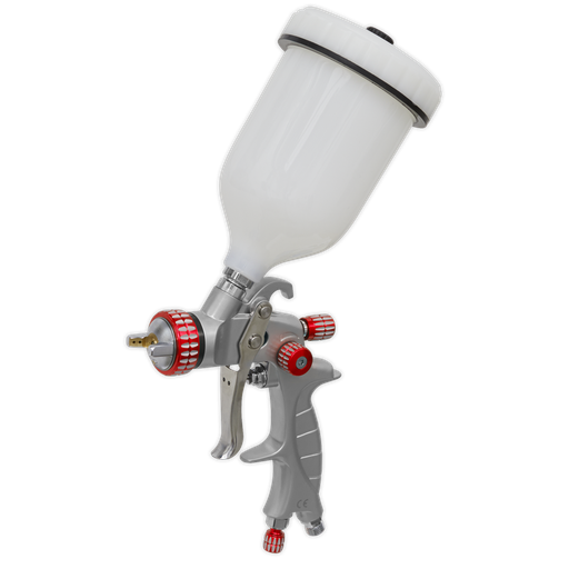 [HVLP01] Sealey Premier Professional HVLP Gravity Feed Spray Gun 1.3mm Set-Up
