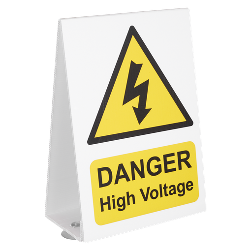 [HVS1] Sealey High Voltage Vehicle Warning Sign