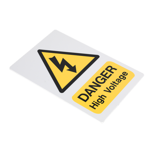 [HVSA4] Sealey High Voltage Warning Sign 200 x 300mm