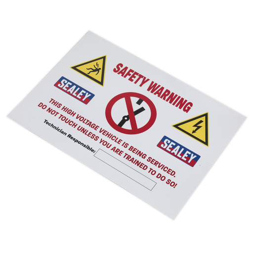 [HYBRIDSIGN] Sealey Hybrid/Electric Vehicle Warning Sign