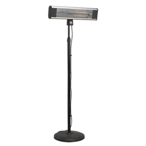 [IFSH1809R] Sealey High Efficiency Carbon Fibre Infrared Patio Heater with Telescopic Floor Stand 1800W/230V