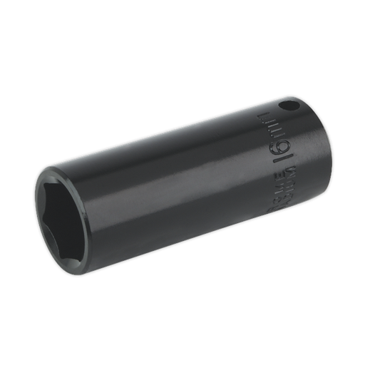 [IS3816D] Sealey Premier Deep Impact Socket 3/8"Sq Drive 16mm