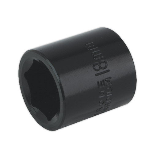 [IS3818] Sealey Premier Impact Socket 3/8"Sq Drive 18mm