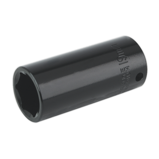 [IS3819D] Sealey Premier Deep Impact Socket 3/8"Sq Drive 19mm