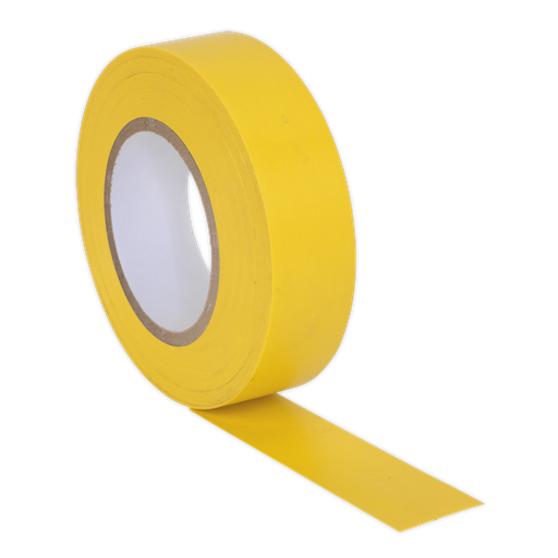 [ITYEL10] Sealey PVC Insulating Tape 19mm x 20m, Yellow - Pack of 10